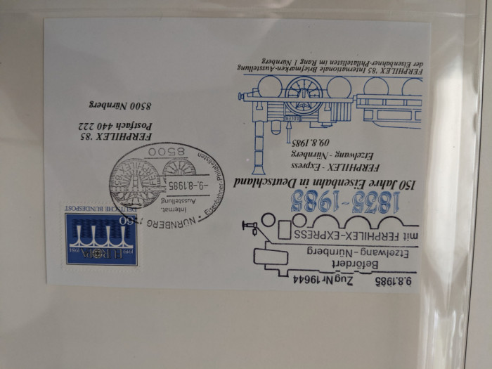 germania - Timbre trenuri, locomotive, cai ferate, nestampilate MNH