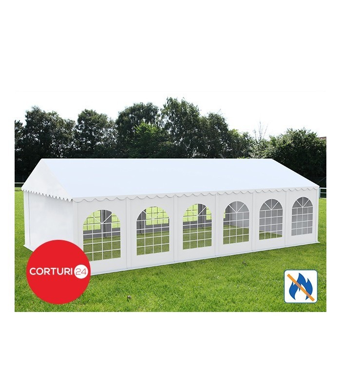 5X12 M CORT EVENIMENTE PROFESSIONAL XXL, PVC IGNIFUG ALB | Okazii.ro