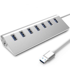 Hub Usb Port Splitter Sursă De Alimentare Activă Rapid 7X Usb 3.0