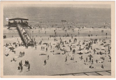 AMS - ILUSTRATA 1297, MAMAIA - SPRE TOBOGAN, ANUL 1958, cu perforari foto