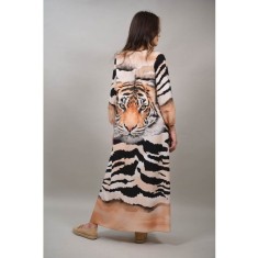 ROCHIE LUNGA CU BUZUNARE ANIMAL PRINT BALLAO TALIE UNICA Animal Print