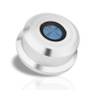 Stabilizator Disc Pickup Argintiu 320g - Prindere Platane Vinil, Aluminiu, Antivibratii, Nivelă Incorporată, 33/45 RPM