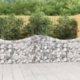 VidaXL Coșuri gabion arcuite 50 buc, 200x30x80/100 cm, fier galvanizat