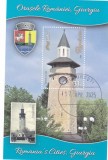 ROMANIA 2024 ORASELE ROMANIEI - GIURGIU colita dantelata LP.2452a stampilata