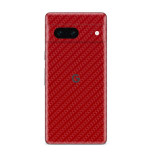 Cumpara ieftin Set Doua Folii Skin Acoperire 360 Compatibile cu Google Pixel 7 Wrap Skin Texture Carbon Geranium Red, Rosu, Oem