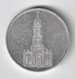 GERMANIA 5 REICHMARK MARCI 1934 J ARGINT BISERICA STARE FOARTE BUNA, Europa