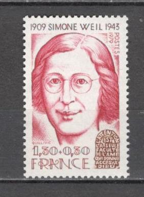 Franta.1979 70 ani nastere S.Veil-filozof SF.912