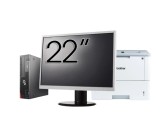 Pachet Calculator Second Hand Fujitsu Esprimo D957 SFF, Intel Core i5-6500T 2.50-3.10GHz, 8GB DDR4, 500GB HDD + Monitor 22&amp;quot; + Imprimanta Brother