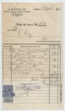 Romania, Energia, Materiale - Electrice - Technice - Sanitare, Nota de lucru, Craiova, 1937