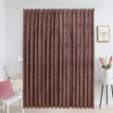 Gossi draperie opaca, roz antichizat, 290x245 cm, catifea, cu carlige