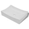 Chiuveta ceramica portelan pt. baie, design artistic, alb extralucios