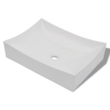 Cumpara ieftin Chiuveta ceramica portelan pt. baie, design artistic, alb extralucios