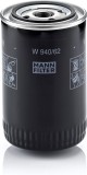 Filtru ulei Mann W 940/62 Iveco, Citroen, Fiat, Peugeot, filtru insurubabil, protectie motor, ventil blocare retur