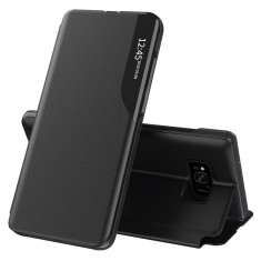 Husa Samsung Galaxy S8+, Galaxy S8 Plus Eco Leather View flip tip carte, negru foto