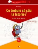 Ce trebuie sa stiu la Istorie? Caiet de activitati/Magda Stan