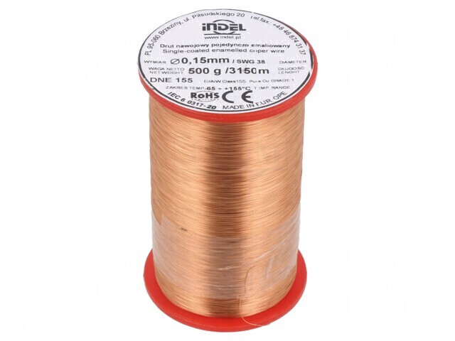 S&acirc;rmă Emailată 0,15mm 0,5kg Cu 65-155&deg;C