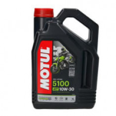 Ulei motor 4T Motul 5100 10W30 4l, API SM JASO MA-2 Semi-synthetic enriched with esters