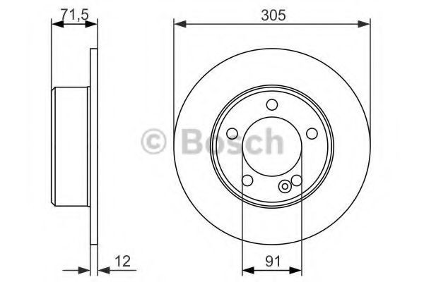 Disc frana OPEL MOVANO B platou / sasiu (2010 - 2016) BOSCH 0 986 479 714