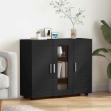 vidaXL Dulap din Lemn Negru 88,5 x 30,5 x 73 cm Lemn compozit 880302