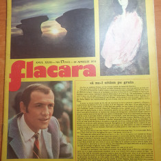 revista flacara 20 aprilie 1974-cenaclul flacara,articol adrian paunescu