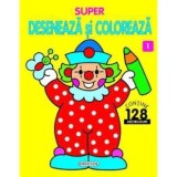 Super deseneaza si coloreaza. Volumul 1/***