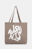 AllSaints geanta de bumbac ORLANDO culoarea bej, M285XB
