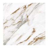 Gresie exterior / interior portelanata Orochiaro White 6161, 60 x 60 cm, alb, mata, rectificata, aspect marmura