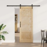 Ușa glisantă cu set hardware 73.5x198.5 cm Lemn solid din pin