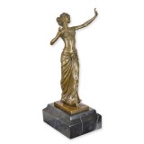 Dansatoarea Salome-statueta din bronz pe un soclu din marmura BJ-84