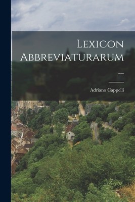 Lexicon Abbreviaturarum... foto