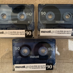 Lot 3 Casete MAXELL SQ CrO2 - Inregistrate o singura data - 38