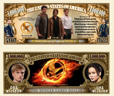 !!! SUA = FANTASY NOTE (TJ6) = HUNGER GAMES - 2020 - UNC/ SERIA HUNGER GAMES foto