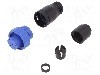 Conector circular, mama, 6 pini, BULGIN - PX0410/06S/6570