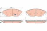 TRW GDB4606 COTEC set placute frana,frana disc
