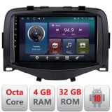 Navigatie Toyota Aygo Peugeot 108 Citroen C1 2016 - 2020 Ecran 7&quot; 4+32GB 8Core Android radio gps Internet wifi 4G Carplay EDT-E407 v2 CarStore Technol