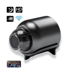 Camera Spion WiFi TECHNOVICI HD 1080P, Detectare Miscare, Night Vision, MicroSD 64GB, Unghi 120&deg;, Design Discret Negru