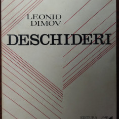 LEONID DIMOV - DESCHIDERI (VERSURI, editia princeps 1972/coperta HARRY GUTTMAN)