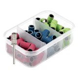 Cumpara ieftin Rezerve Smirghel Unghii SensoPRO Milano Rainbow Sand, Granulatie #80 #120 #180, set 75 buc
