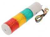 Coloană de Semnalizare LED Roșu/Ambră/Verde 24V
