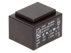 Transformator &icirc;ncapsulat 2,3VA 230VAC 15V PCB