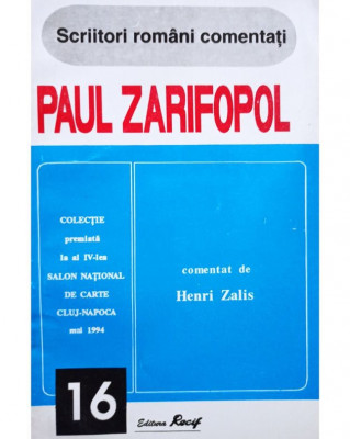 Henri Zalis - Paul Zarifopol (editia 1995) foto