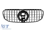 Grila tip GT crom/neagra potrivita pentru Mercedes GLS X167 2020-2023 cu deschidere pentru camera Performance AutoTuning