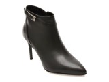 Botine elegante EPICA negre, E3265, din piele naturala