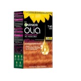 Vopsea de par permanenta fara amoniac 7.40 Intense Copper Olia, 174ml, Garnier