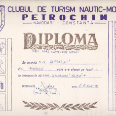 bnk div - Diploma Clubul Turism nautic-montan Petrochim Navodari 1990