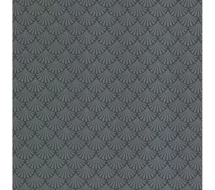 Tapet decorativ negru argintiu cu sclipici fin 13707-10