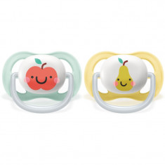 Philips Avent Ultra Air 0-6 m suzetă Neutral Apple 2 buc