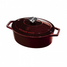 Oala fonta ovala, roaster 30 cm Burgundy Berlinger Haus BH 6499