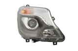 Far Mercedes Sprinter 210-519, 10.2013-, fata, Dreapta, bi-xenon; cu lumini pentru curbe; cu LED daytime running light; D3S+H7+LED+PY21W; electric; c, Hella