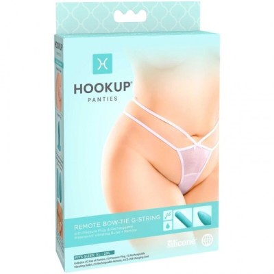 HOOK UP PANTIES - REMOTE BOW-TIE G-STRING SIZE XL/XXL foto